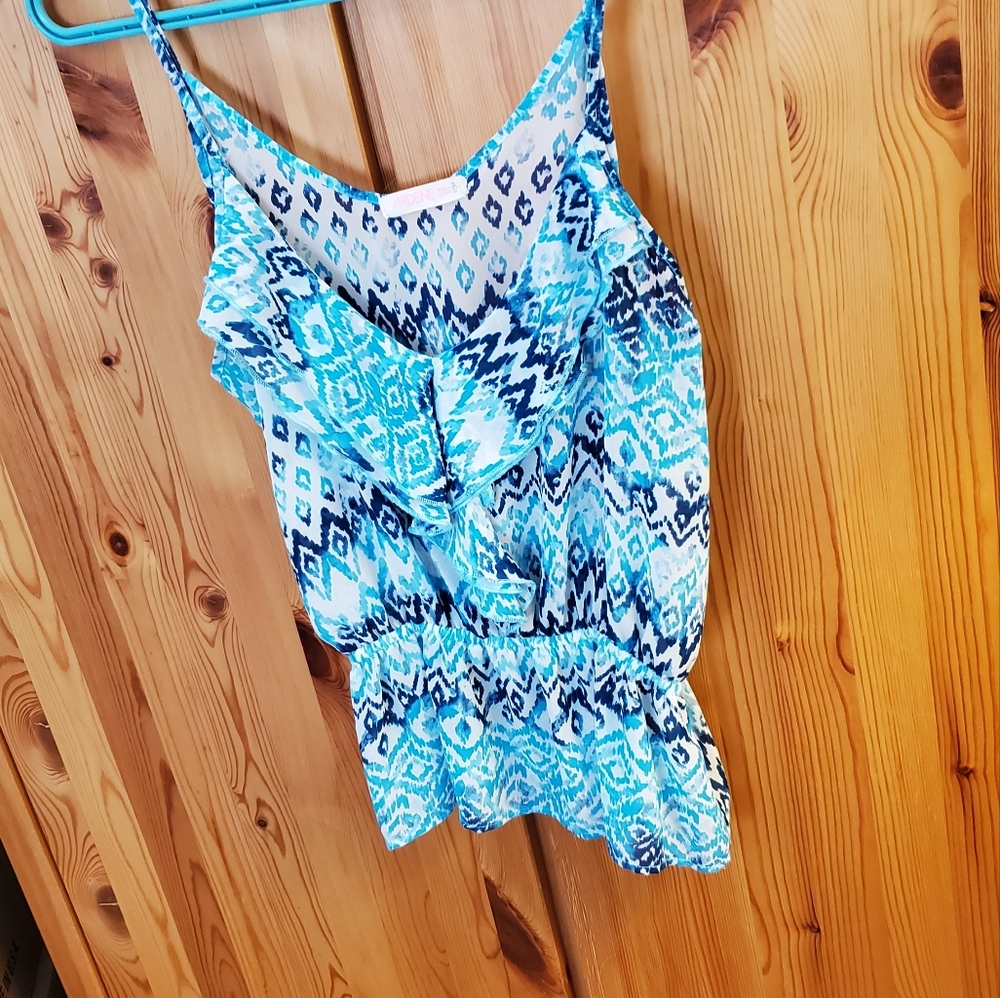Ardene Blue Ruffled Camisole - Picture 7 of 7